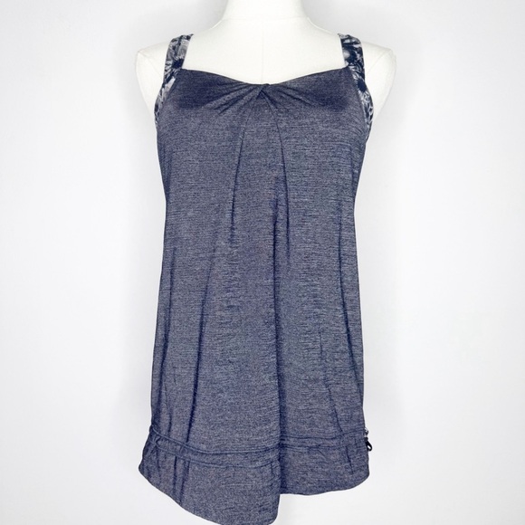 Lululemon Rest Less Tank Heathered Black Size 6 - Picture 1 of 5